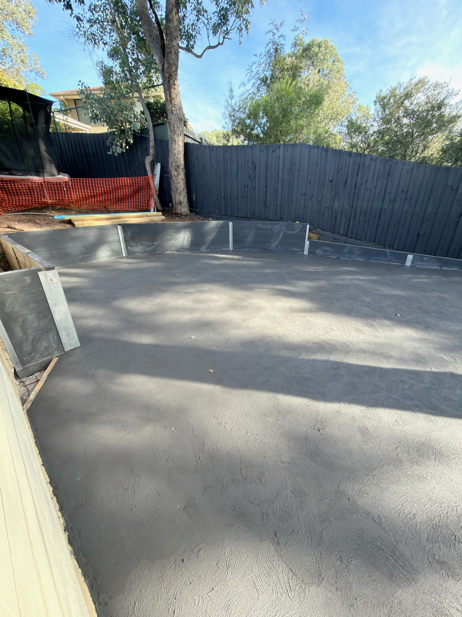 Freshly finished residential concrete surface in Eltham